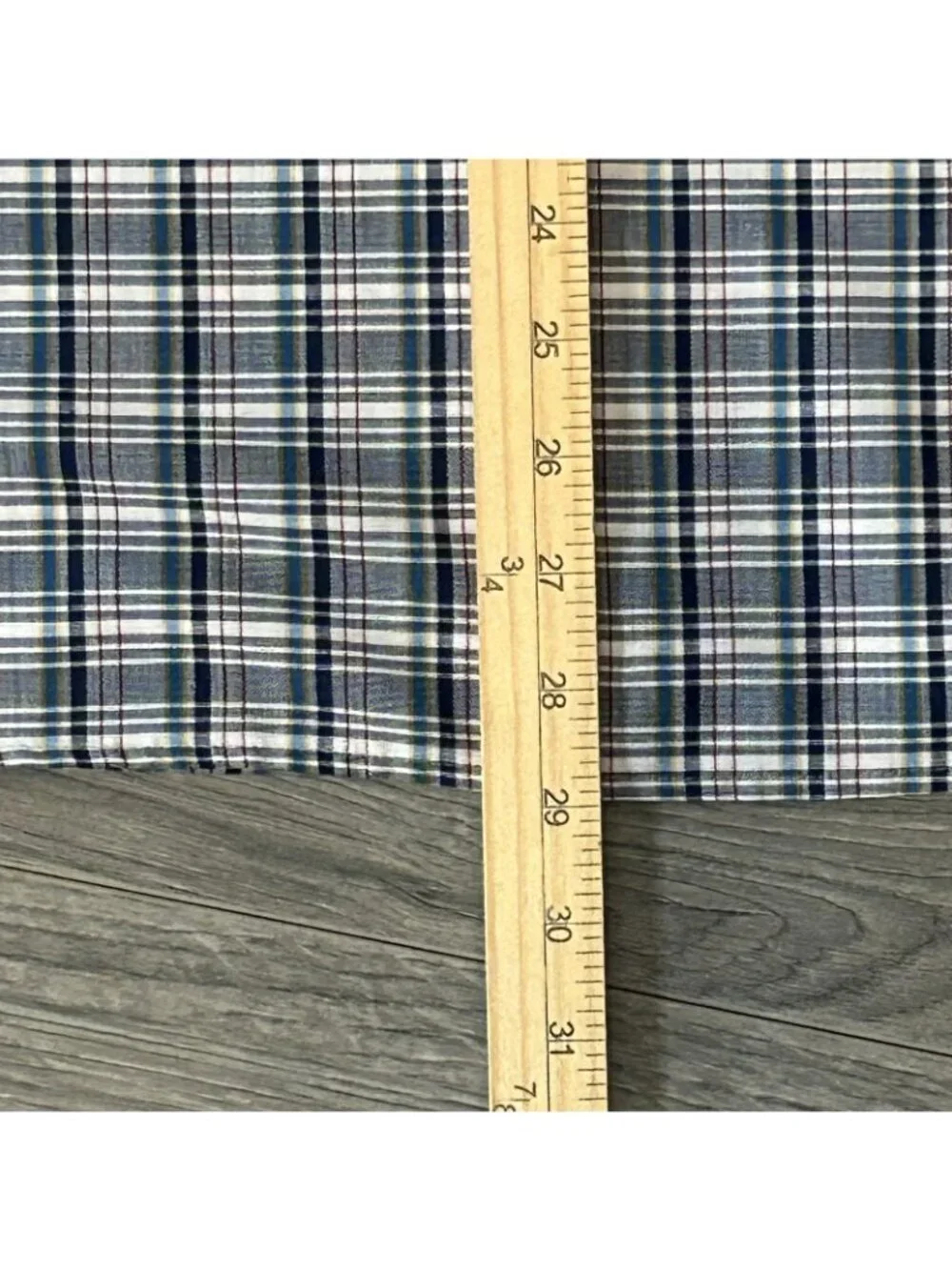 Vintage Big Mac Shirt Mens Large Blue Plaid JCPenney Lightweight Workwear 70s